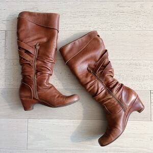 WEB Shoemakers by Eric Michael Brown Leather Slouchy Knee Boots EU 38 US 7.5‌‌‍‍